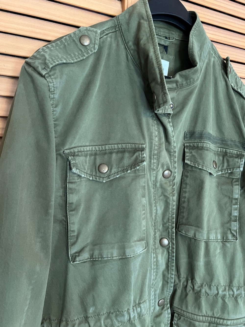 Gap Utility Jacket Distressed Womens size L - Picture 2 of 16